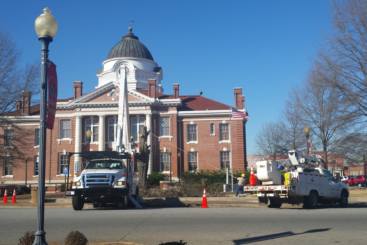 Sad Day on the Square City Of Blakely,